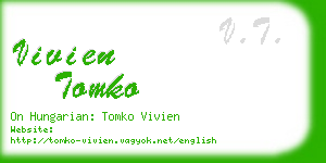 vivien tomko business card